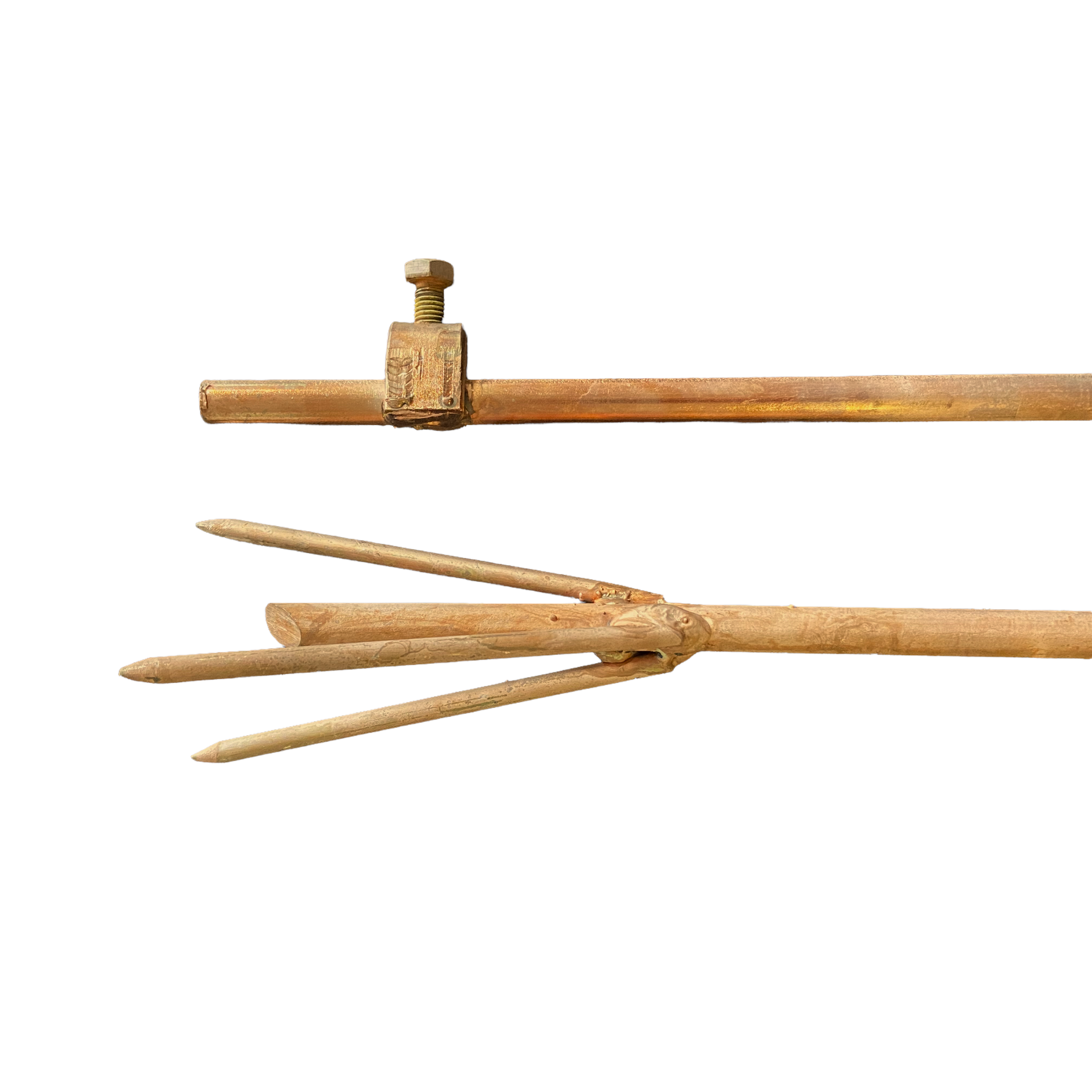 Kit de conductor de iluminación de cobre con punta de tierra