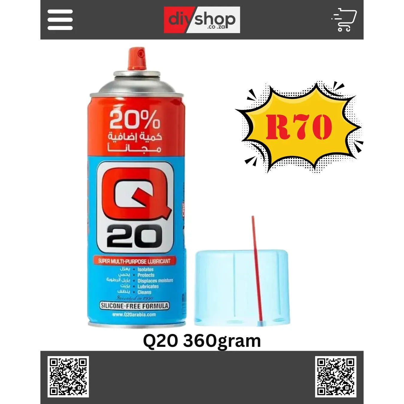 Lubricante repelente de humedad Q20