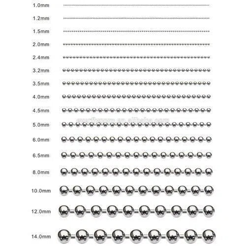 Ball Chain ๐/๐eter ยป-โ3.2mm-Chrome-