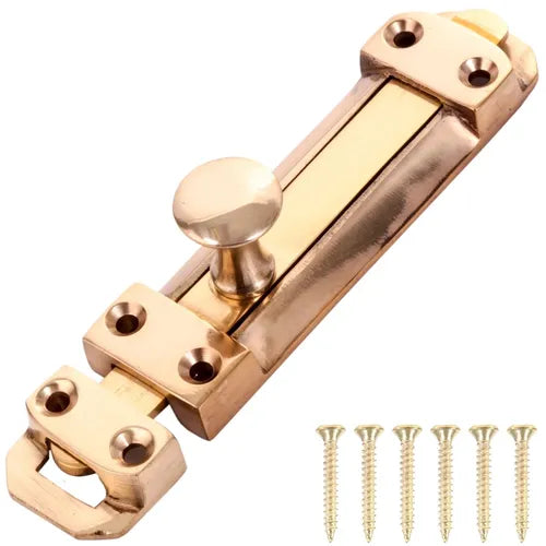 Barrel Bolt Flat Sliding-100ππ-Brass-