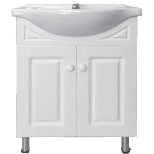 Basin Cabinet Double Round Livornoⓓ-Walnut-