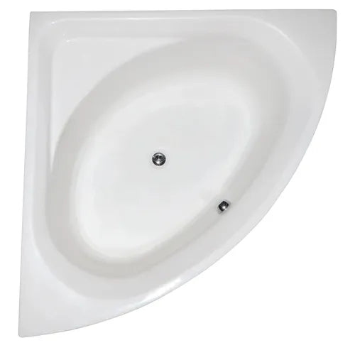 Bath Corner Plastic 1.35m-White-
