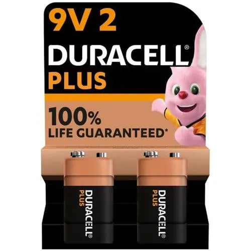 Battery 9π PP3 Duracell Plus-2 Pack-