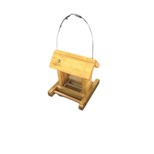 Bird Feeder Wood with Perspex-Small (𝑤20x𝐷21xℎ21𝑐𝑚)-