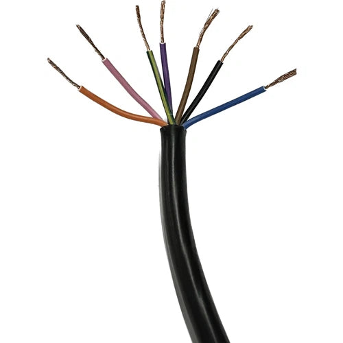 Cable Cabtyre 7-Core Trailer »-0.75𝑚𝑚²-Black-𝑝/𝑚eter