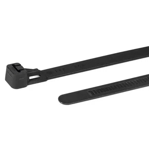 Cable Tie Nylon Re-Sealable-πΏ200 x π€4.5ππ(15Pack)-Black-
