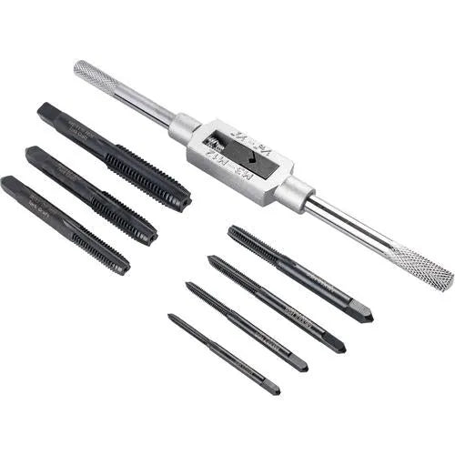 Carbon Steel Tap Industrial Set 8pc Tork Craft-