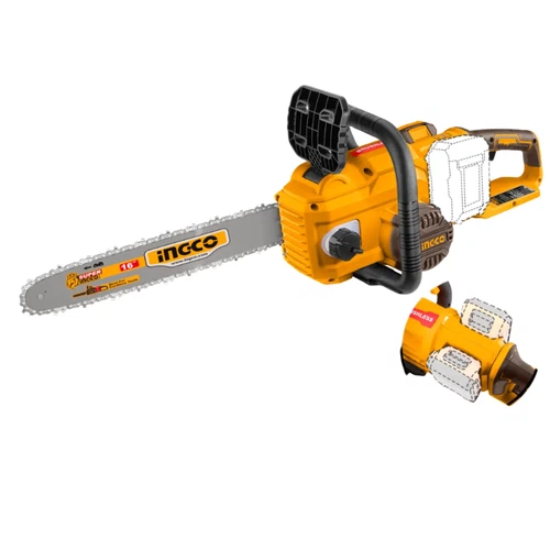 Chainsaw Cordless 2x20𝑉 iNGCO-20𝑐𝑚/🟡61PMM3-56𝐷𝐿-Tool Only-