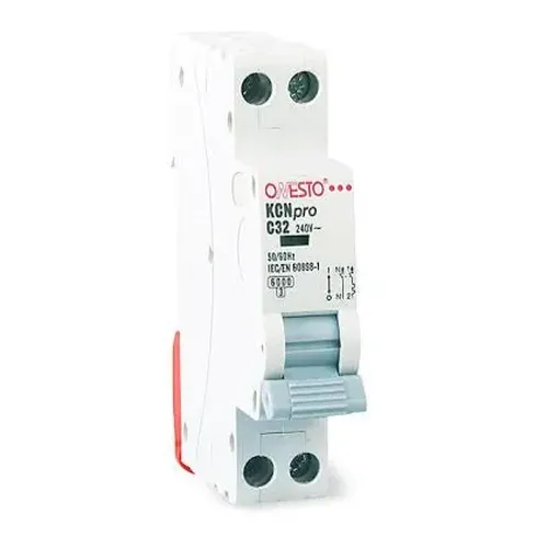 Circuit Breaker MCB DIN Onesto-2𝑃ole 1MOD-3𝐴 3𝑘𝐴-