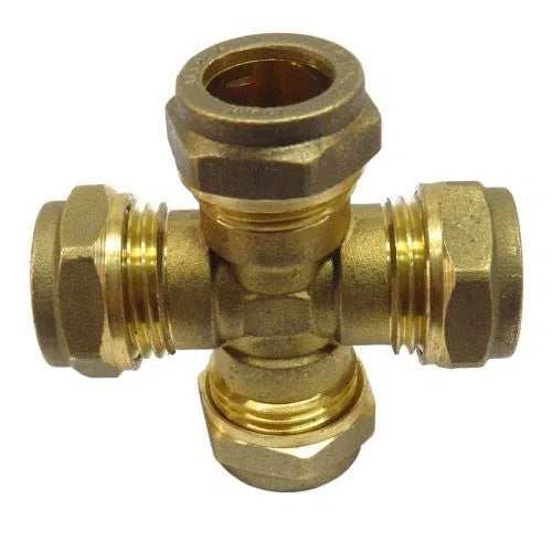 Compression Brass Cross-15mm-