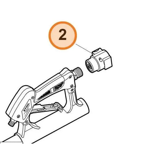 Connecting piece for Pressure Washer Telescopic Handle STIHL-