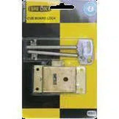 Cupboard Lock Brass Plated-64mm-