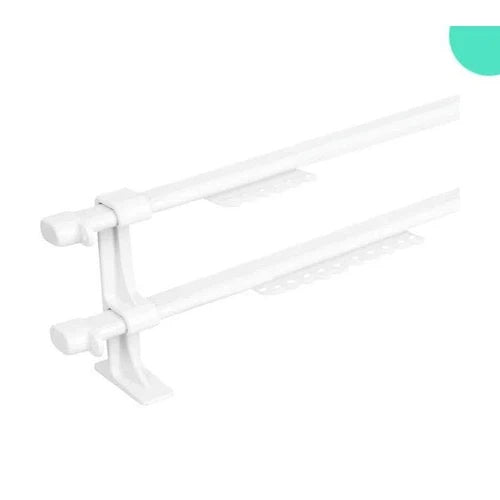 Curtain Rail Double 'C' Track eCono-πΏ1.0πβ-White-