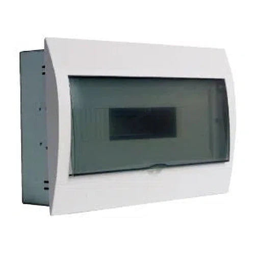 Distribution Box Flush Mount Steel+ PVC Cover-12way (DIN Rail)-