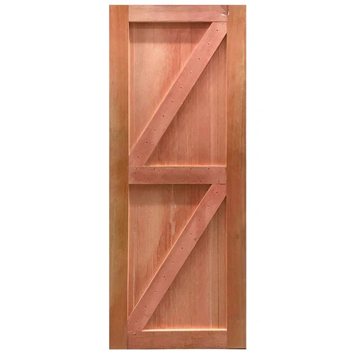 باب F&L OB Z-Braced Hardwood Bruno