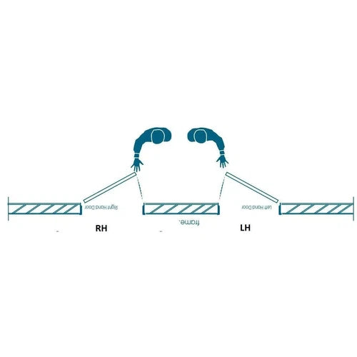Door Frame Steel 𝐷4.5" (Flat Packed) Robmeg-HD 𝑇1.0𝑚𝑚-Right-