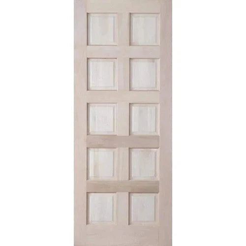 Door Hardwood Vertical Panel-10 Panel-