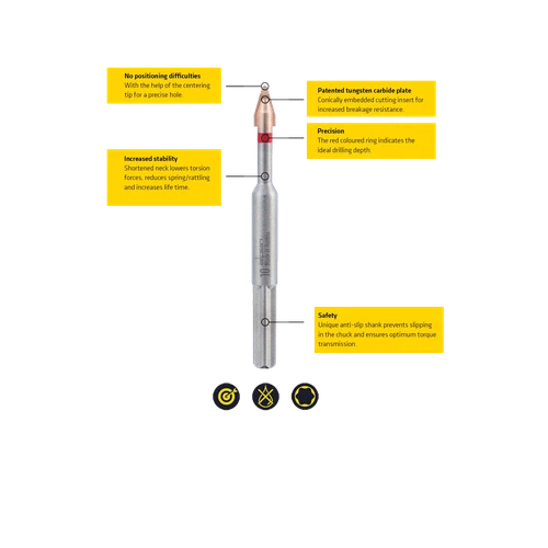 Drill Bit Porcelain C Protector Alpen-6𝑚𝑚-