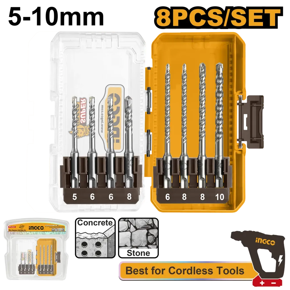 Drill Bit Set SDS+ iNGCO-