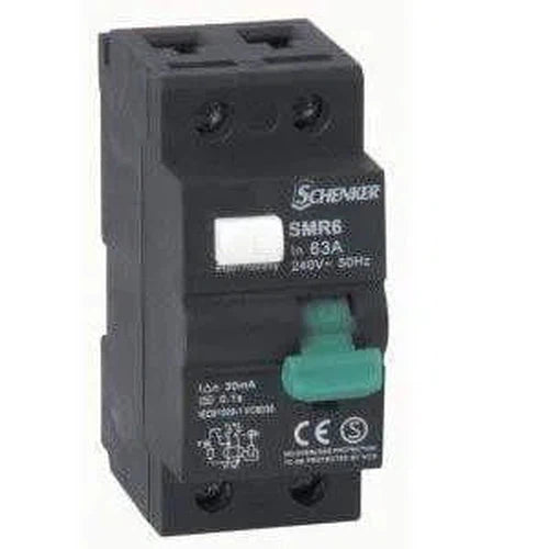 Earth Leakage RCCB SAMITE Schenker-63𝐴 30𝑚𝐴 3𝑘𝐴-1𝑃ole+N-