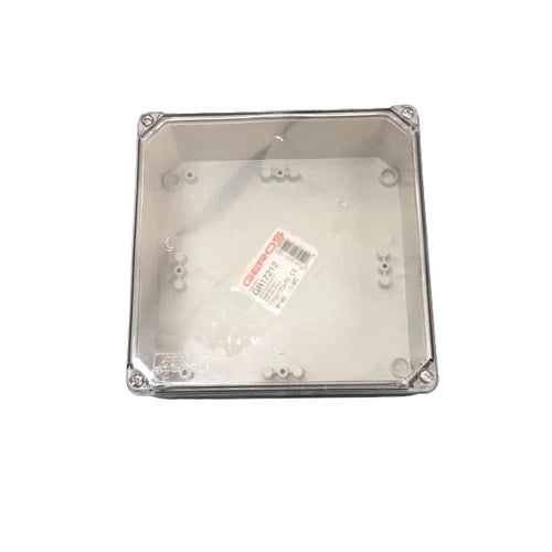 Enclosure Square Transparent Lid Geros-170x170x75mm-