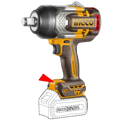 Impact Wrench Cordless 20π 3/4" iNGCO-1350π-π-Tool Only-