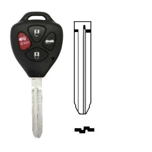 Key FOB TOYOTA Case-3 Button(TOY43)-