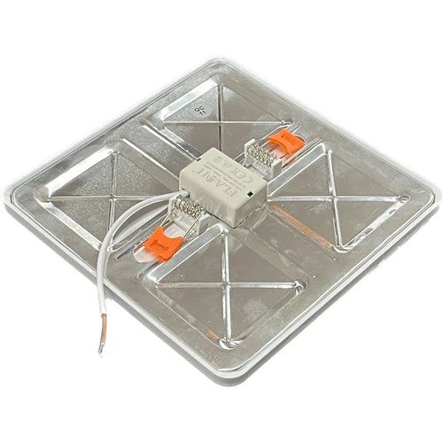 Panel de luz LED de superficie ajustable con recorte cuadrado