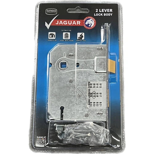 Lock Body Keyhole Sashlock Jaguar-2 Lever-Chrome-