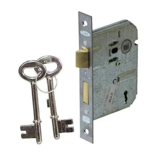 Lockset Georgian 8" Keyhole-Chrome Plated-