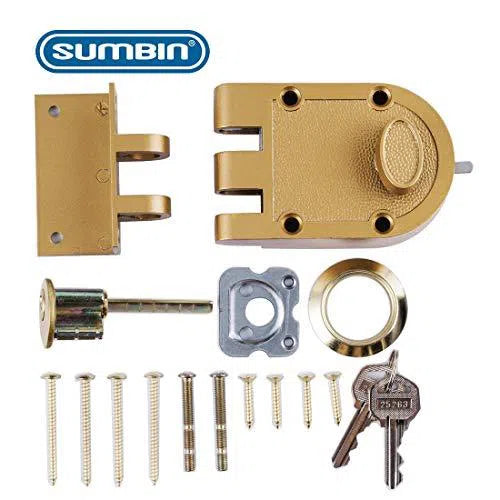 Night Latch Jimmy Proof-Single Cylinder-