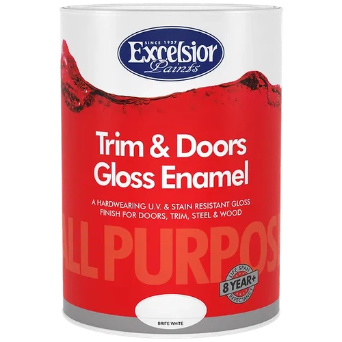 Paint Enamel Gloss Trim & Doors Excelsior-1ℓ-White-