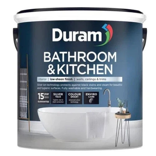 Paint PVA Bathroom & Kitchen Duram-2.5ℓ-White-