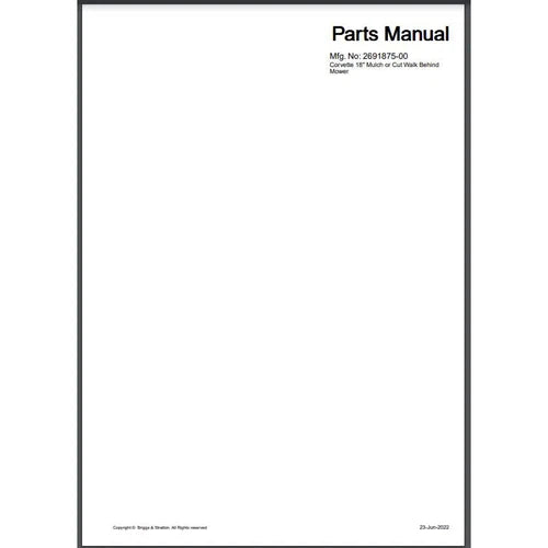 Parts List & Diagram Victa 144-
