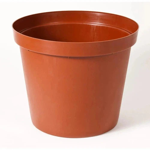 Plant Pot Plastic Round-β200 x β175ππ-Terracotta-