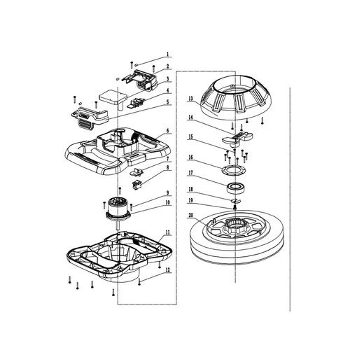 Polisher Cordless 254𝑚𝑚 20𝑉 iNGCO-Tool Only-