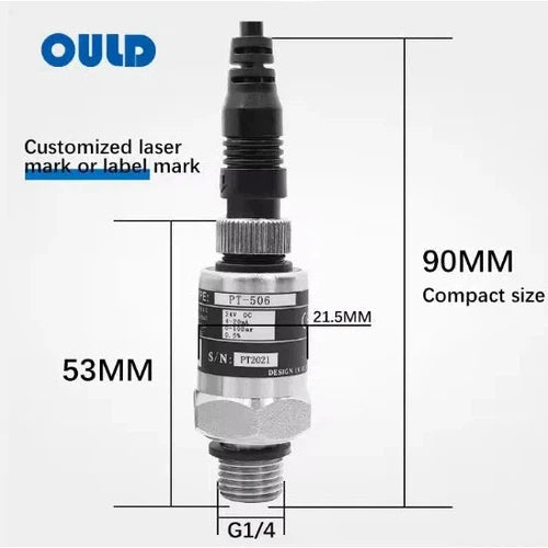 Pressure Transducer for VSD Pumps OULD-0-10 Bar-