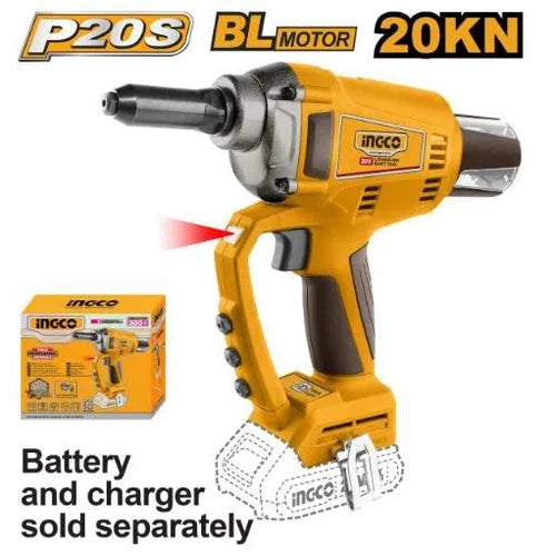 Rivet Gun Cordless 20π iNGCO(discontinued)-Tool Only-