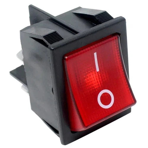 Rocker Switch Illuminated-Single DPST/16𝐴/250𝑉/(26x22𝑚𝑚)-