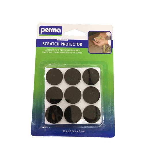 Scratch Protector Felt Perma-22mm x 3mm – 18 pads per pack-