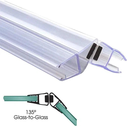 Shower Door Magnetic Seal Strip 135°-𝑇5-6𝑚𝑚 x 𝐿2𝑚-