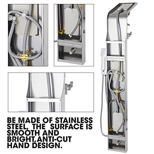 Shower Panel Complete-Chrome-