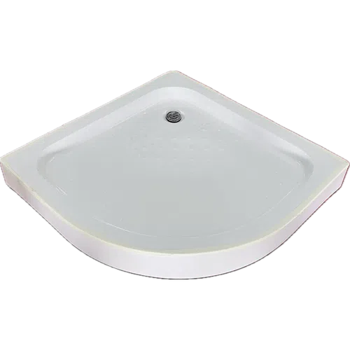 Shower Tray Curved Corner Fibreglass-800x800ππ-White-