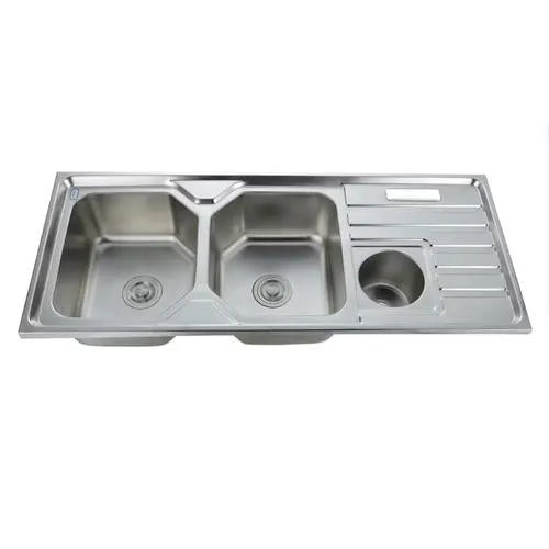 Sink Drop In Double Bowl End & Tidy-