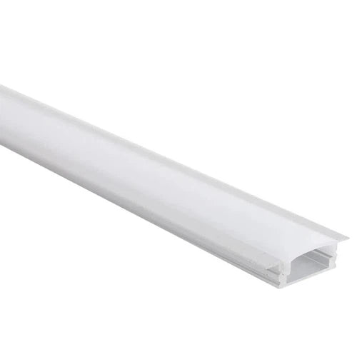 Tira de luz Perfil de aluminio Cama plana empotrada