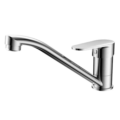 Tap Sink Mixer Deck Long Rounded Lever-Chrome-