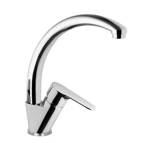 Tap Sink Mixer Round Rounded Lever-Chrome-