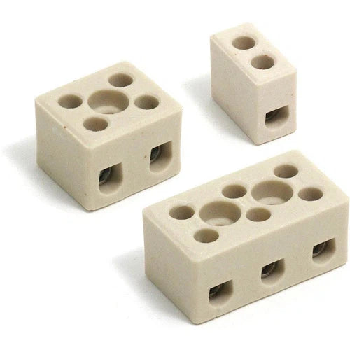 Terminal Connector Block Porcelain-3way 15𝐴 (-