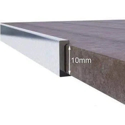 Tile Edge Aluminium Straight-10𝑚𝑚-Silver-