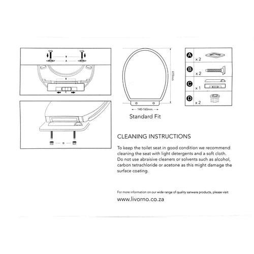 Toilet Seat Plastic Meduim Duty-